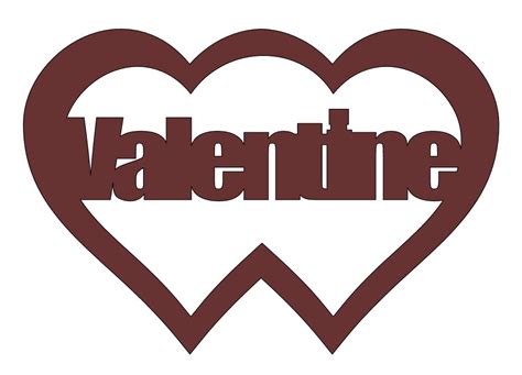 Laser Cut Dual Heart Valentines Day Wooden T Tag Free Cdr Vectors Art For Free Download