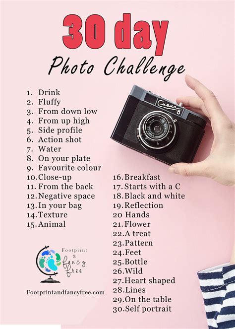 30 Day Photography Challenge Footprint And Fancy Free Photography