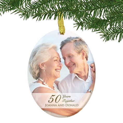 Personalized 50th Anniversary Photo Ornament 50th Anniversary Gifts