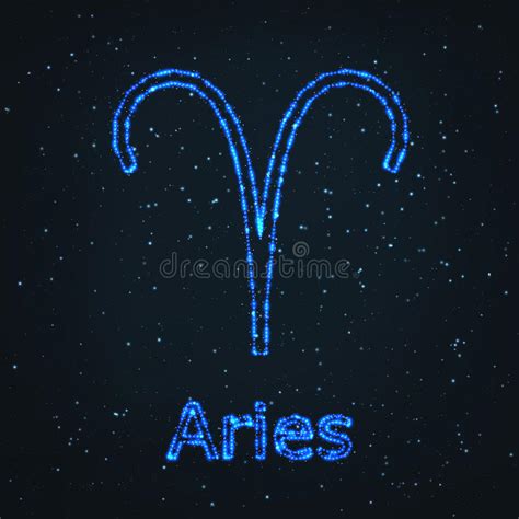 Aries Zodiac Sign Horoscope Series Stock Illustration Illustration