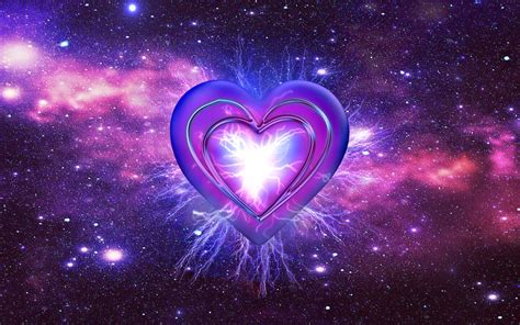 Heart Purple Electric Indigo Space Blue Galaxy Interes