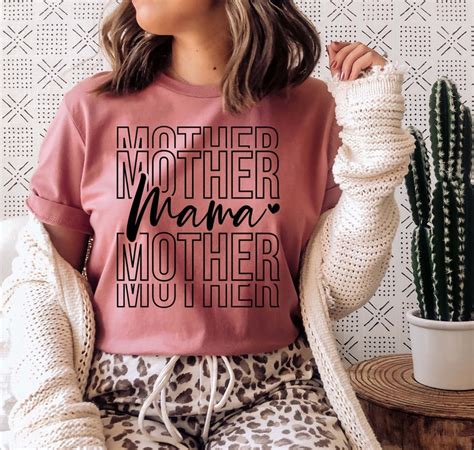 Mama Svg Mothers Day Svg Mom Svg Mama Shirt Svg T For Etsy