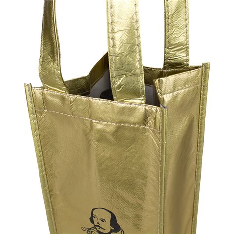 Laminated Single Bottle Wine Tote / Laminated Bags and ...