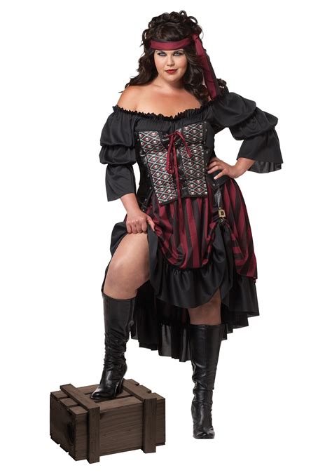 Plus Size Pirate Wench Costume Womens Pirate Halloween Costume