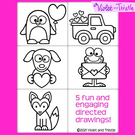 Directed Drawing Valentine Day Learn How To Draw Step By Step Guide