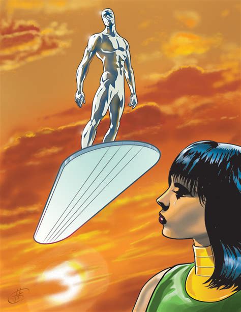 Silver Surfer And Shalla Bal By Symson On Deviantart