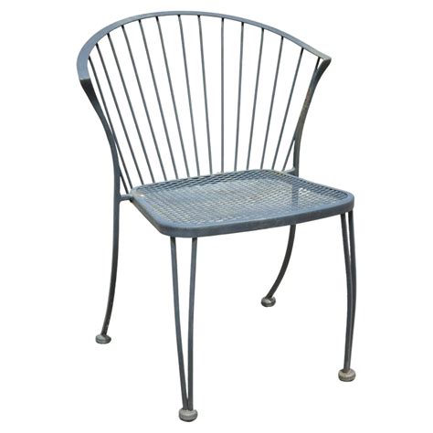 Russell Woodard Pinecrest Wrought Iron Outdoor Garden Dining Chair 1