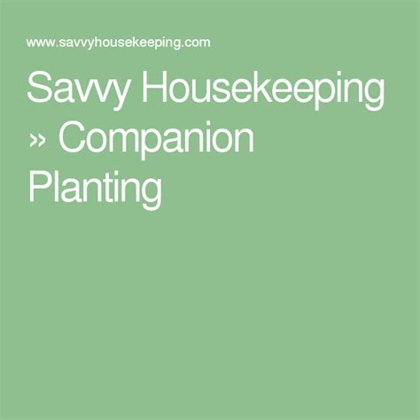 Companion Planting Companion Planting Plants Culinary Herbs