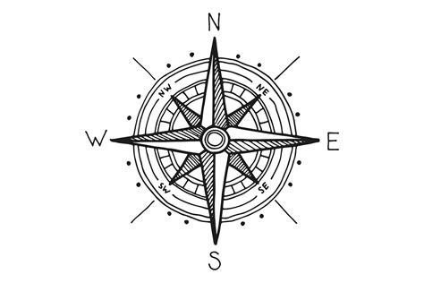 Wind Rose Engraving Nautical Compass O Graphic By Onyxproj · Creative