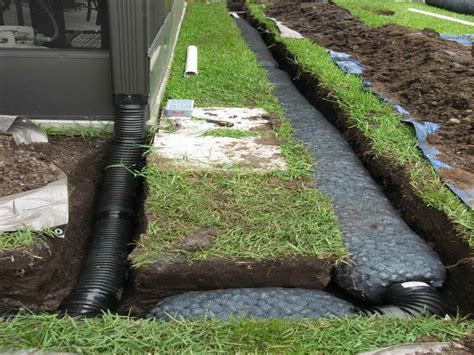 This means that the drain should slope down a total of at once the trench is complete, installing a french drain is a straightforward process. When an Exterior French Drain Installation Is Necessary ...
