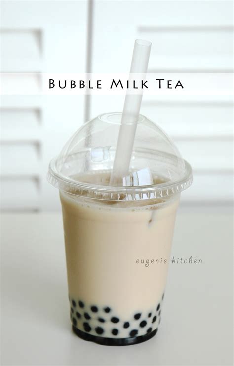 One with regular pearls and another with extra pearls. How to Make Bubble Tea - Milk Tea & Coconut - Eugenie Kitchen