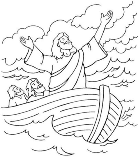 Halloween coloring sheets are a fantastic method to receive your kids in the spooky spirit. Jesus calms the storm coloring page / Preschool items ...