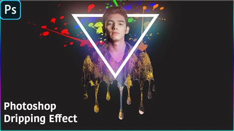 Dripping Effect Photoshop Tutorial Splatter Effect Youtube