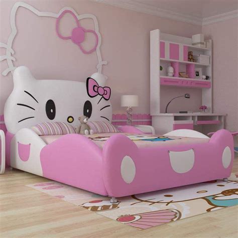Modern Design Hello Kitty Pink Leather Children Bedroom For Girls Our