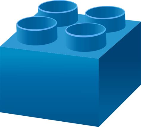 Blue Lego Brick Vector Data For Free Svgvectorpublic Domain