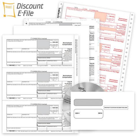 1099nec Tax Forms For Non Employee Compensation Discounttaxforms