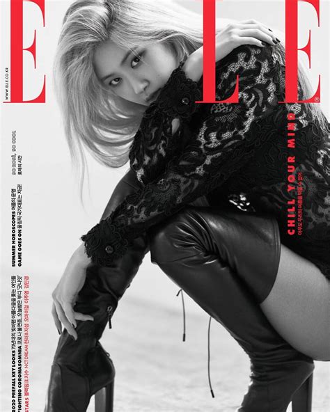 Cover 2 Blackpink Rose Elle Korea Magazine July 2020 Issue Ysl Saint