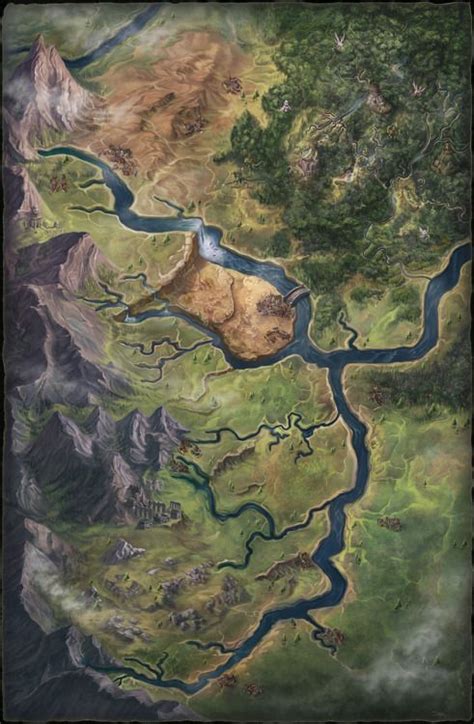 Artful Purgatorymap Painted For Paizo Of The Nirmathasmolthune