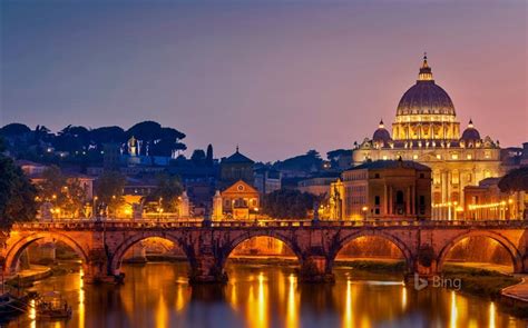 Italy Ponte Sant Basilica In Rome 2017 Bing Desktop