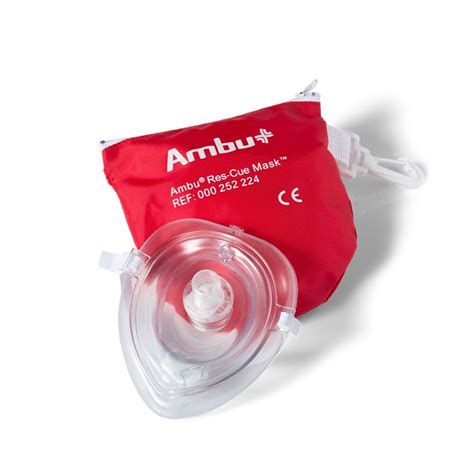 Ambu Rescue Mask In Rode Softcase First Aid Idd Worldwide