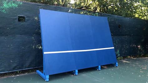 Diy Tennis Practice Wall Youtube