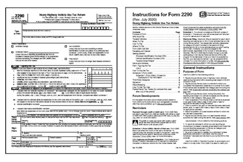 2021 Form 2290 Heavy Highway Vehicle Use Tax Return
