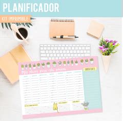 Kit Imprimible Planner Cactus Y Sucus