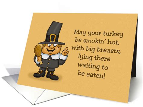 Witty Thanksgiving Humorous Adult Thanksgiving Card May Your Turkey