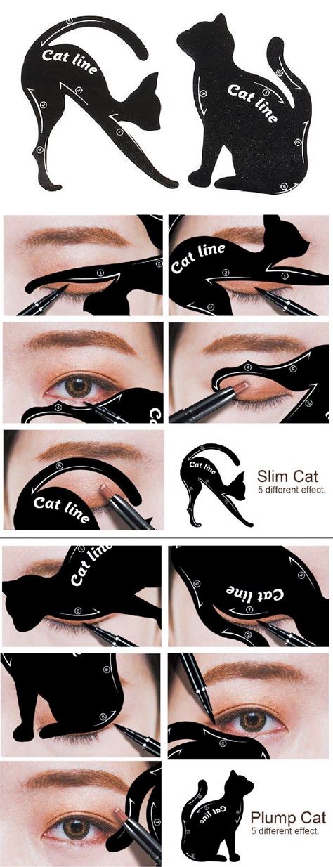 Cat Eye Eyeliner Stencil Makeup Eyes Liner Stencil Models Eyeshadow