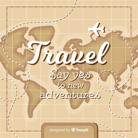 Free Vector Vintage Map Travel Background