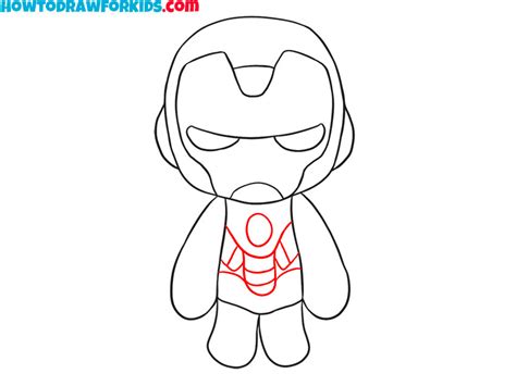 How To Draw Iron Man Step By Step Drawing Tutorial For Kids