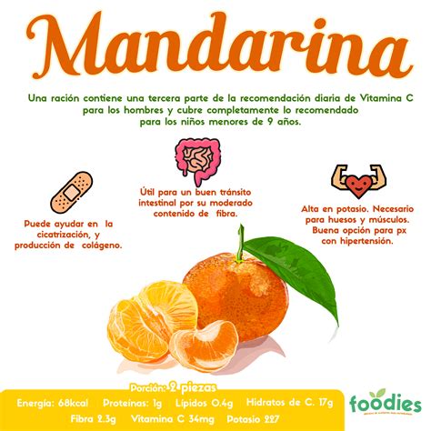Mandarina Beneficios De Alimentos Nutrición Frutas Y Verduras