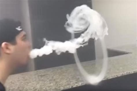 Holy Smoke Watch This Man Blow Incredible Rings With E Cigarette