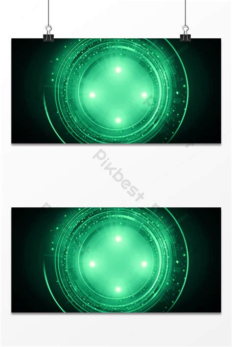 Green Technology Simple Elegant Beautiful Halo Loop Background