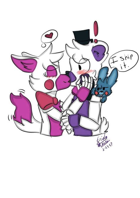 Funtime Freddy X Funtime Foxy By Superpowerart On Deviantart Funtime