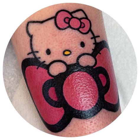 Hello Kitty Pink Bow Tattoo Girly Tattoos Pink Bow Tattoos Girly