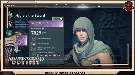 Assassin S Creed Odyssey Weekly Reset Youtube