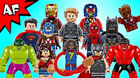 lego dc and marvel minifigures 2017 complete collection youtube