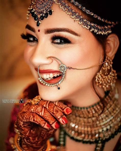 Checkout Some Beautiful Nose Ring Designs Weddingplz Indian Wedding Bride Bride