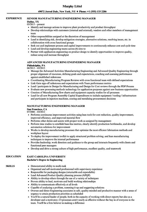 Software is usually built in a team setting, so be sure to demonstrate your experience working with a team. Sample Cv Engineering Manager - Engineering Manager Resume ...