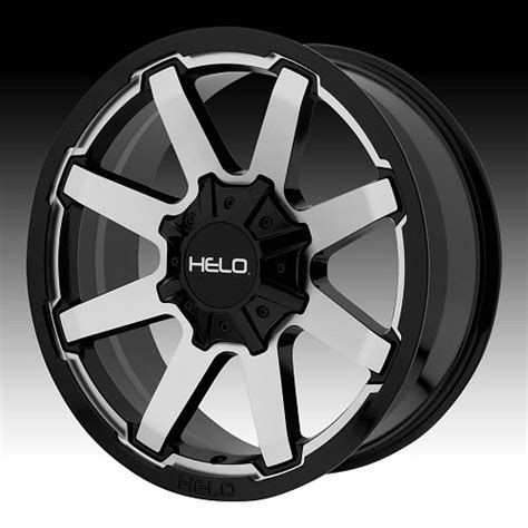 Helo He909 Machined Black Custom Wheels Rims He909 Helo Custom