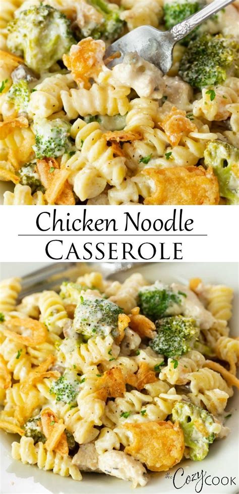 Cheesy Chicken Noodle Casserole Dinner Casseroles Easy Casserole