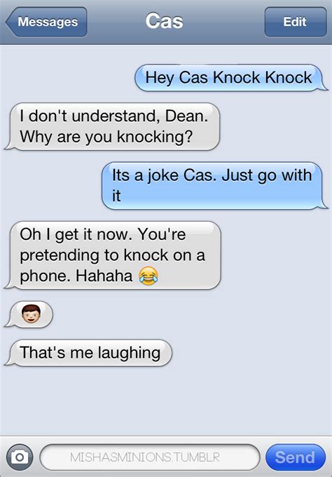 Texts From Cascas Doesnt Get ‘knock Knock Jokesyou Can Now Receive