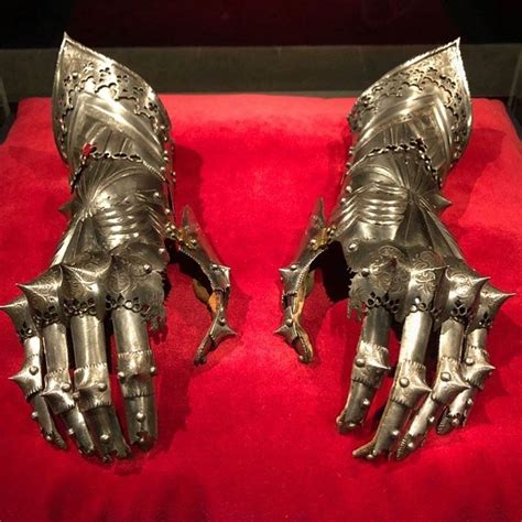 Armored Gauntlets Owned By The Holy Roman Emperor Maximilian I From