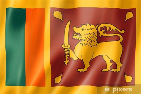 Klicken sie auf ein bild oder einen link um mehr details. Fototapete Sri Lanka Flagge • Pixers® - Wir leben, um zu ...