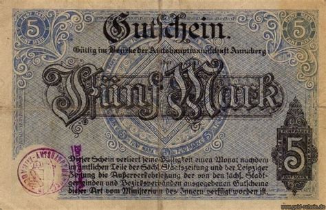 Wusstest du, dass deutsche bank in deiner nähe weitere 1 filialen hat? Notgeld: Annaberg - Moneypedia