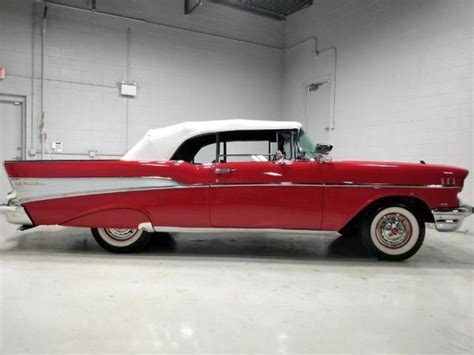 1957 Chevrolet Belair Convertible Red Available Now For Sale