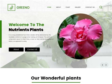 Plantilla Web Simple Gratuita Greeno Plantillas HTML Gratuitas