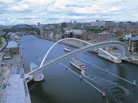 Gateshead Millennium Bridge Wilkinsoneyre Archinect