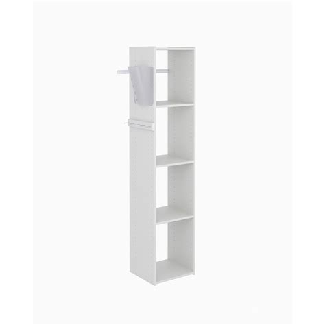 Easy Track 1565 In W X 14 In D X 72 In H White Wood Closet Tower At